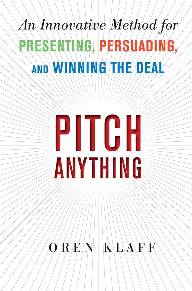 Pitch Anything book cover by Oren Klaff